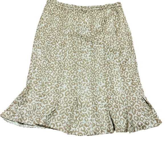 ST JOHN EVENING by Marie Gray Green Ruffled Trumpet Midi Skirt for Casual Wear - Picture 2 of 4
